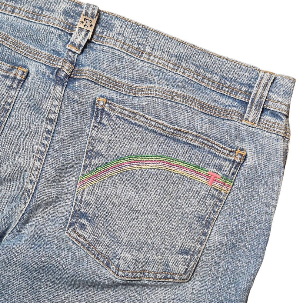 VTG Tommy Jeans Women's 11 Bootcut Flare Rainbow Denim Jeans 2004 Retro